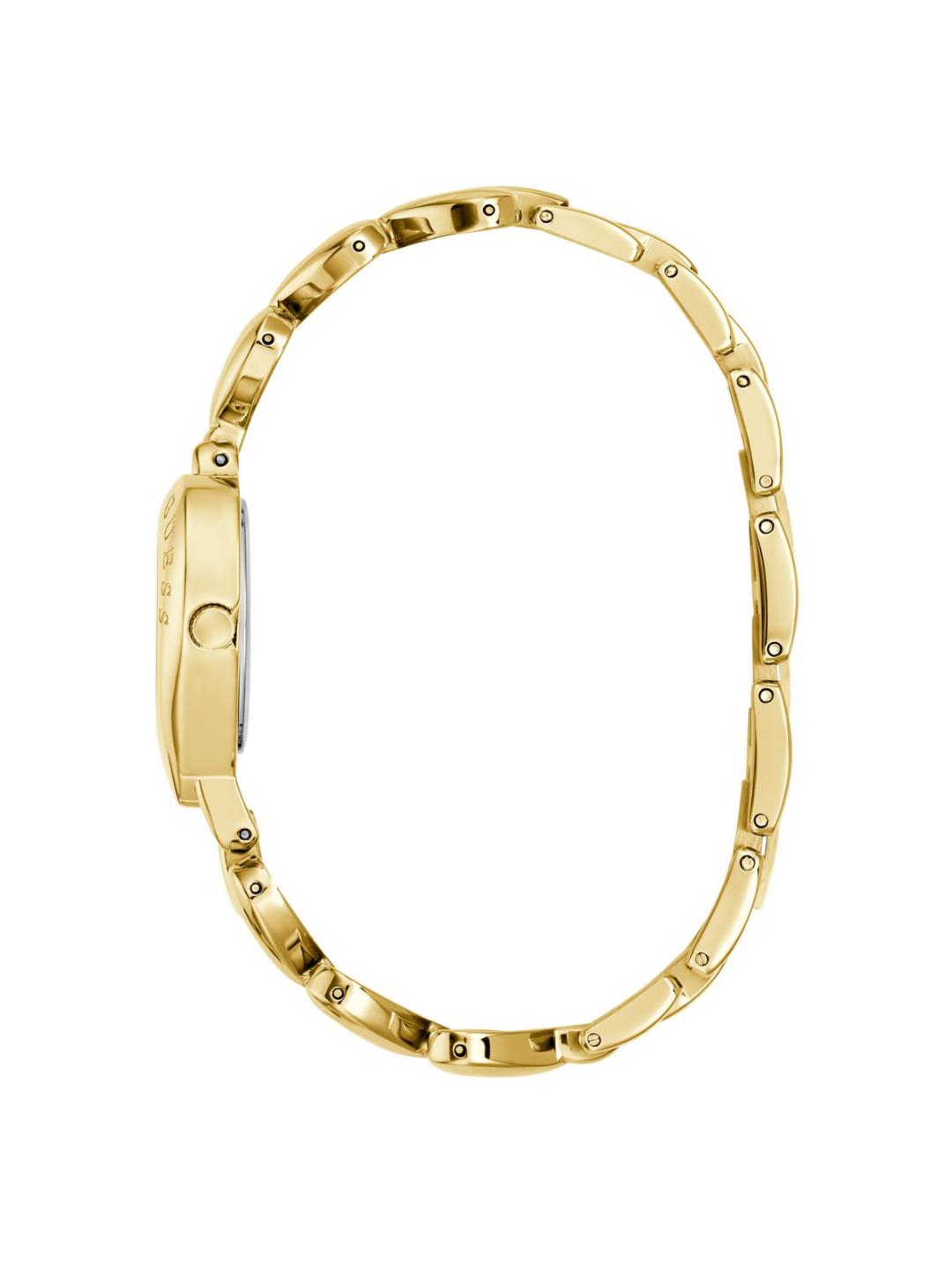 Guess Bejeweled Women 28 mm Gold Dial Analog Watch GW0992L2