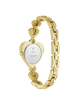 Guess Bejeweled Women 28 mm Gold Dial Analog Watch GW0992L2