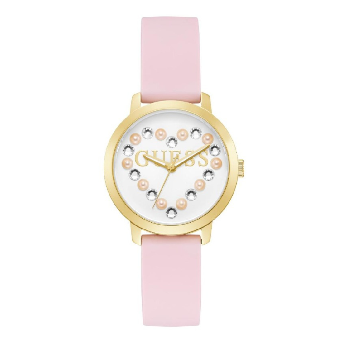 Guess Trend Women 36 mm White Dial Analog Watch GW0998L2
