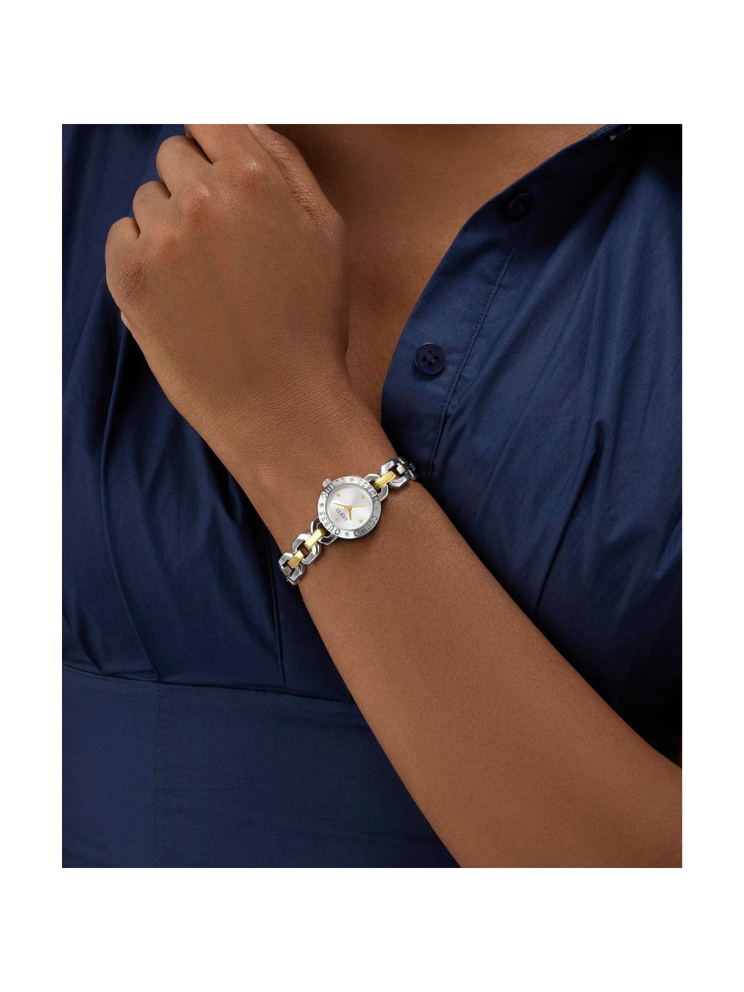 Guess Bejeweled Women 23 mm Silver Analog Watch GW1019L3