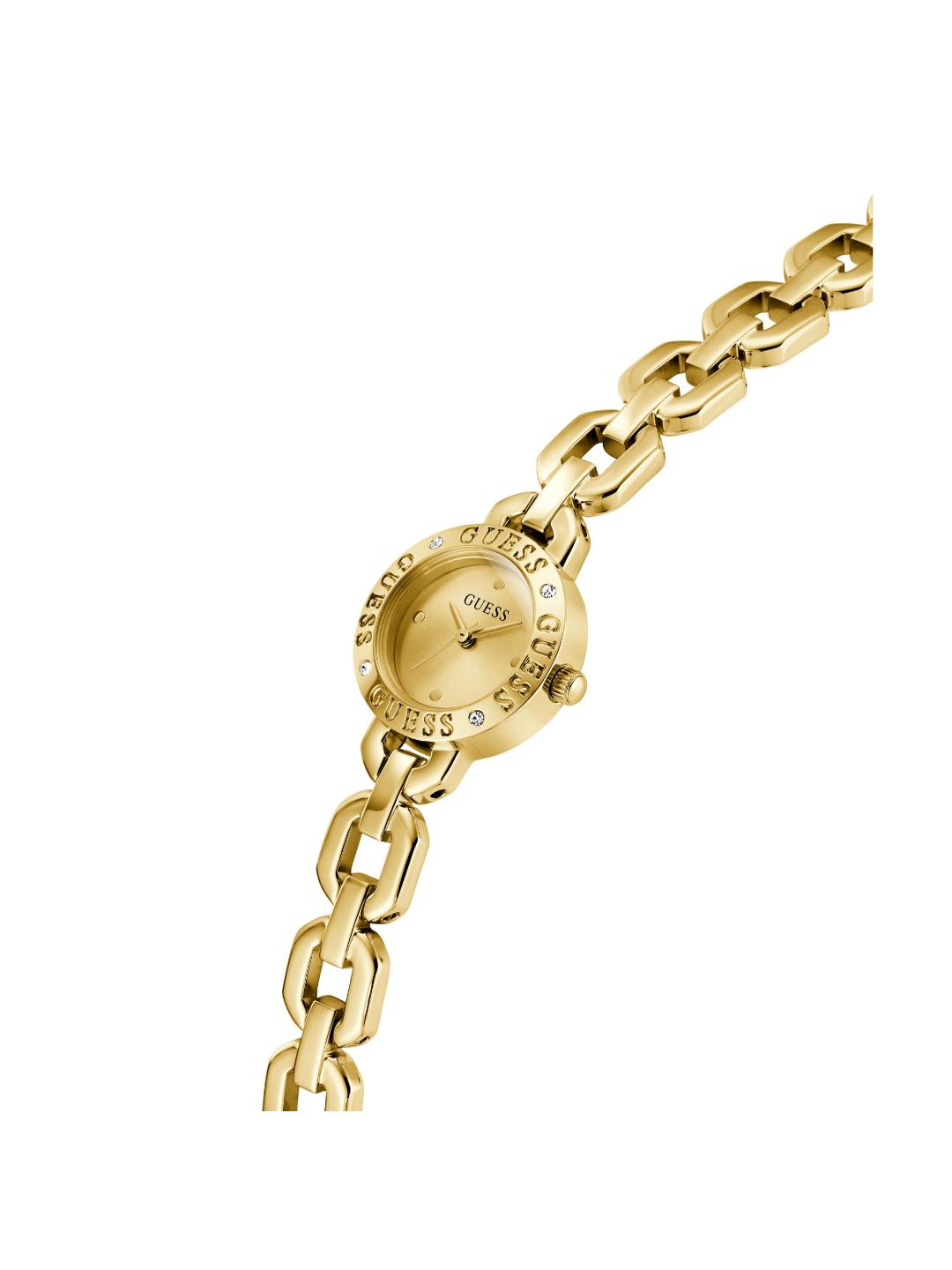 Guess Bejeweled 23 mm Champagne Dial Analog Women Watch GW1019L7