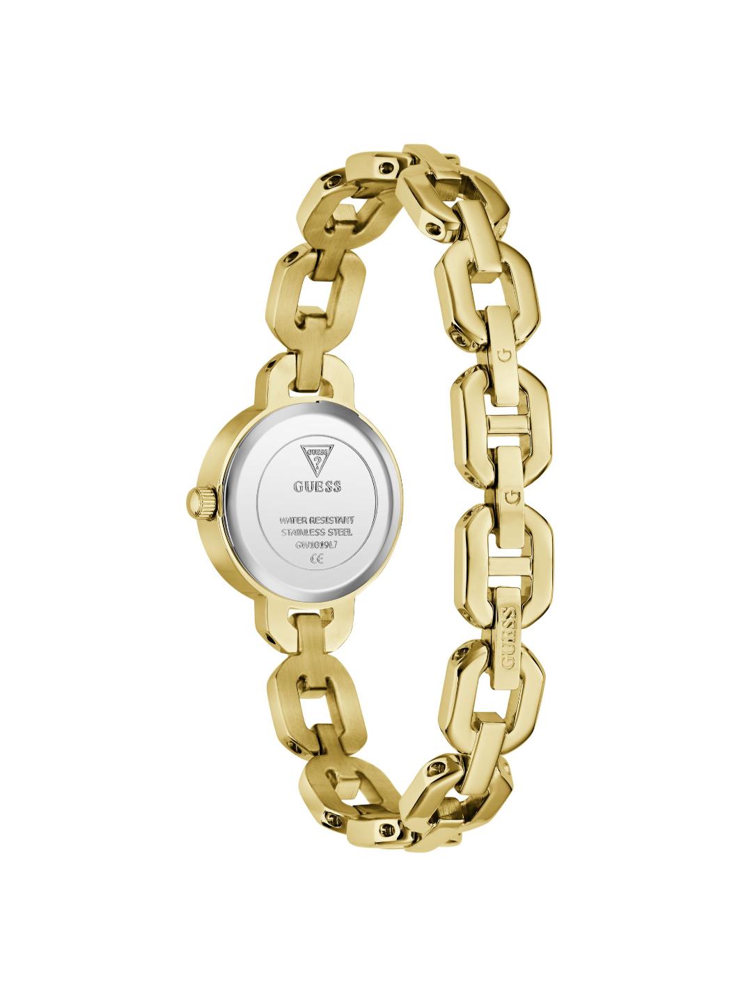 Guess Bejeweled 23 mm Champagne Dial Analog Women Watch GW1019L7
