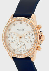 Guess Silicone Analog White Dial 36 mm Women Watch GW0222L2