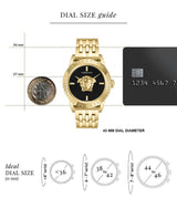 Versace 43 mm Wrist Watch Men Black Dial VESN00922