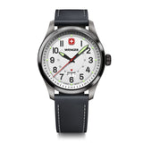 Wenger Terragraph 43 mm White Dial Men Analog Watch 01.0541.126