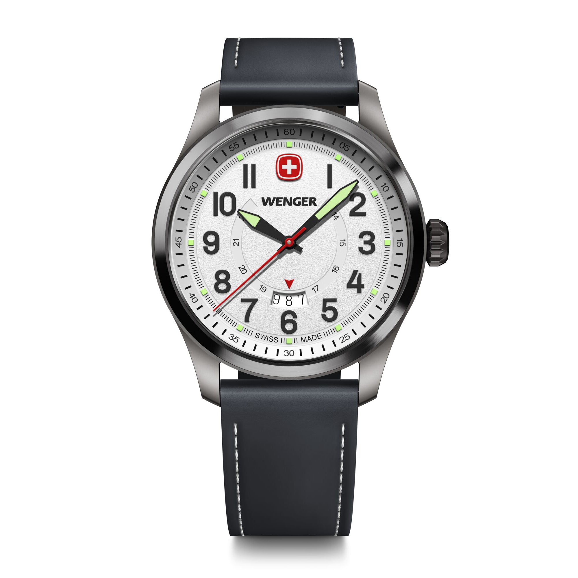 Wenger Terragraph 43 mm White Dial Men Analog Watch 01.0541.126