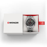 Wenger Terragraph Chrono 43 mm Black Dial Men Watch 01.0543.111