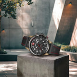 Wenger Terragraph Chrono 43 mm Black Dial Men Watch 01.0543.113