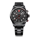 Wenger Terragraph Chrono 43 mm Black Dial Men Watch 01.0543.117