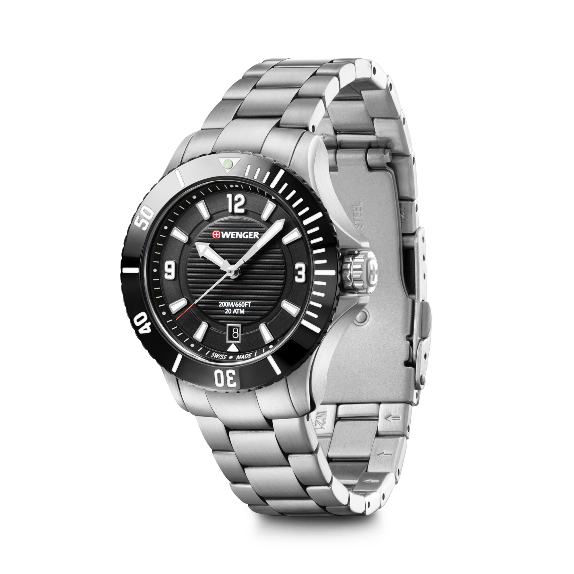 Wenger Seaforce Small 35 mm Black Dial Women Analog Watch 01.0621.109