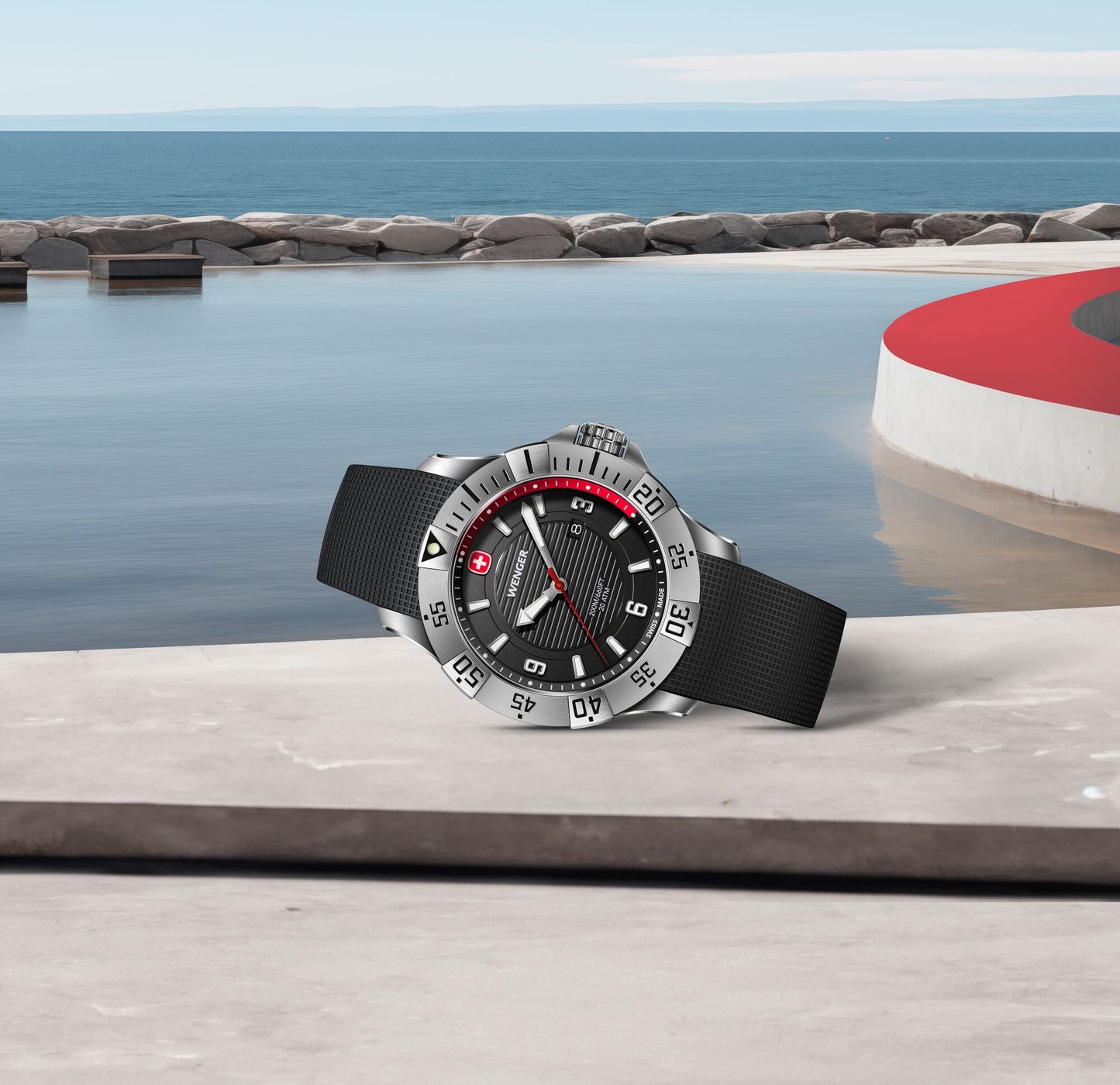 Wenger Seaforce 43 mm Black Dial Men Analog Watch 01.0641.138