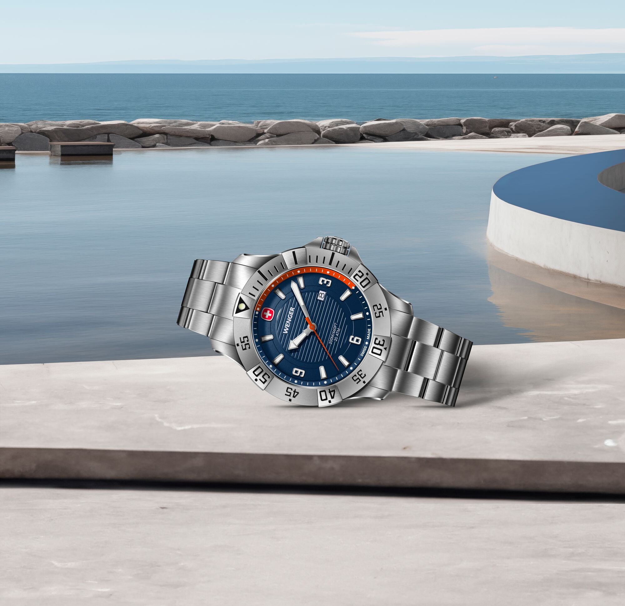 Wenger Seaforce 43 mm Blue Dial Men Analog Watch 01.0641.141