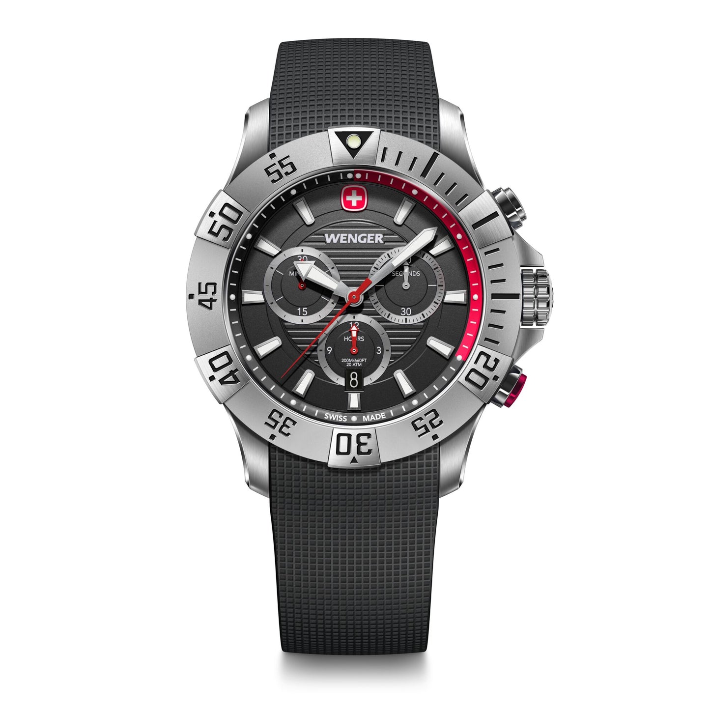 Wenger Seaforce Chrono 43 mm Black Dial Men Watch 01.0643.122