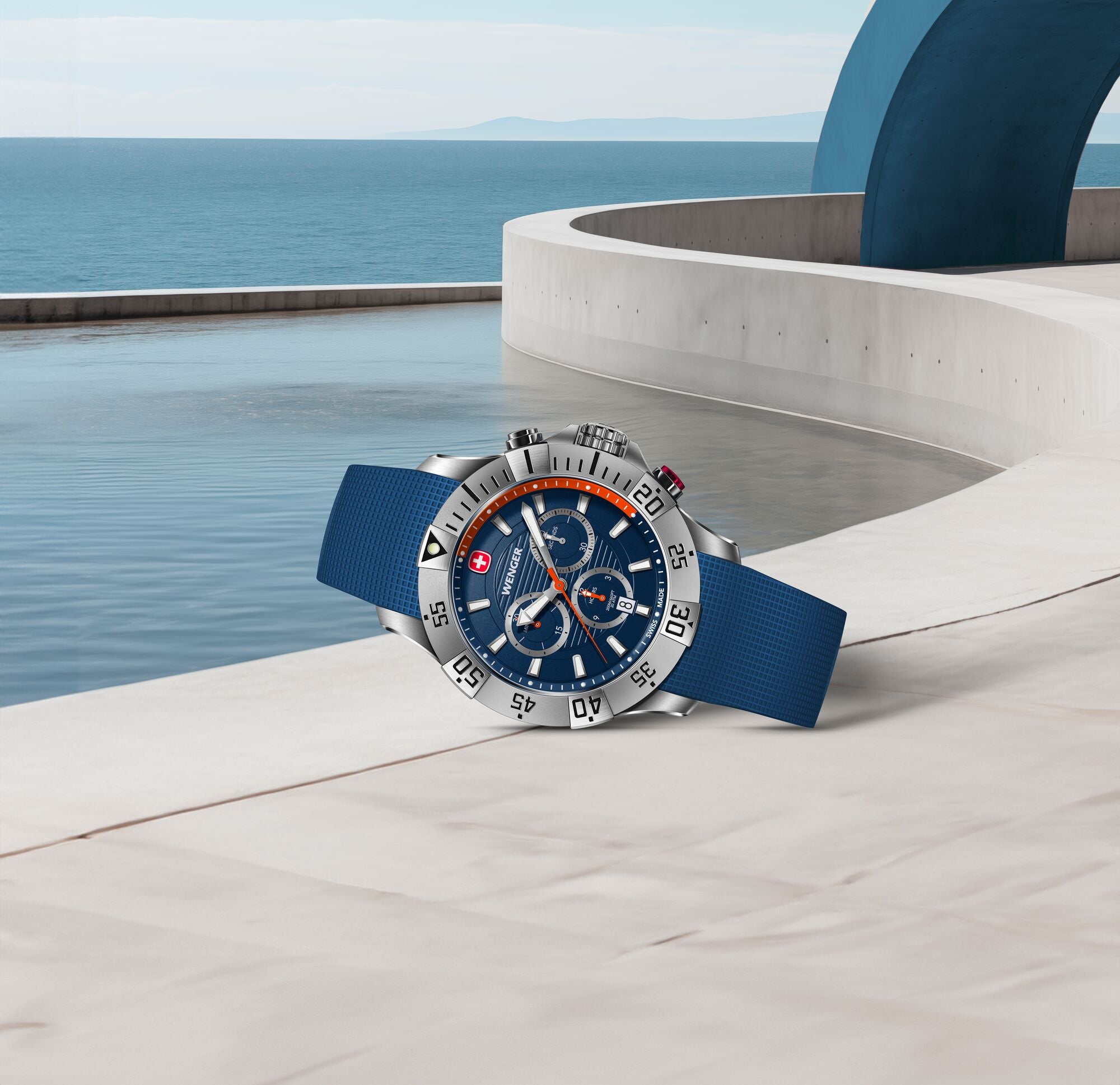 Wenger Seaforce Chrono 43 mm Blue Dial Men Watch 01.0643.124