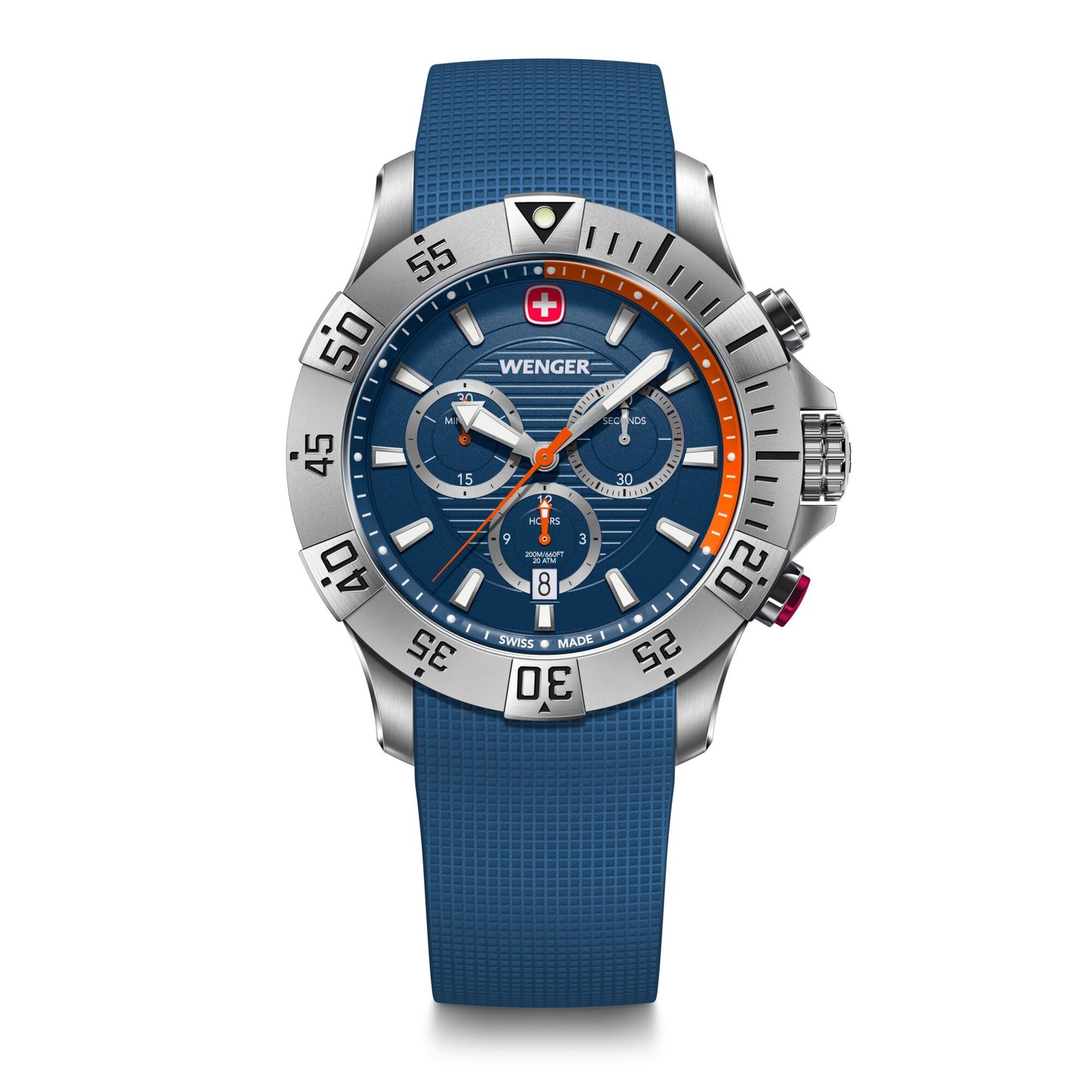 Wenger Seaforce Chrono 43 mm Blue Dial Men Watch 01.0643.124