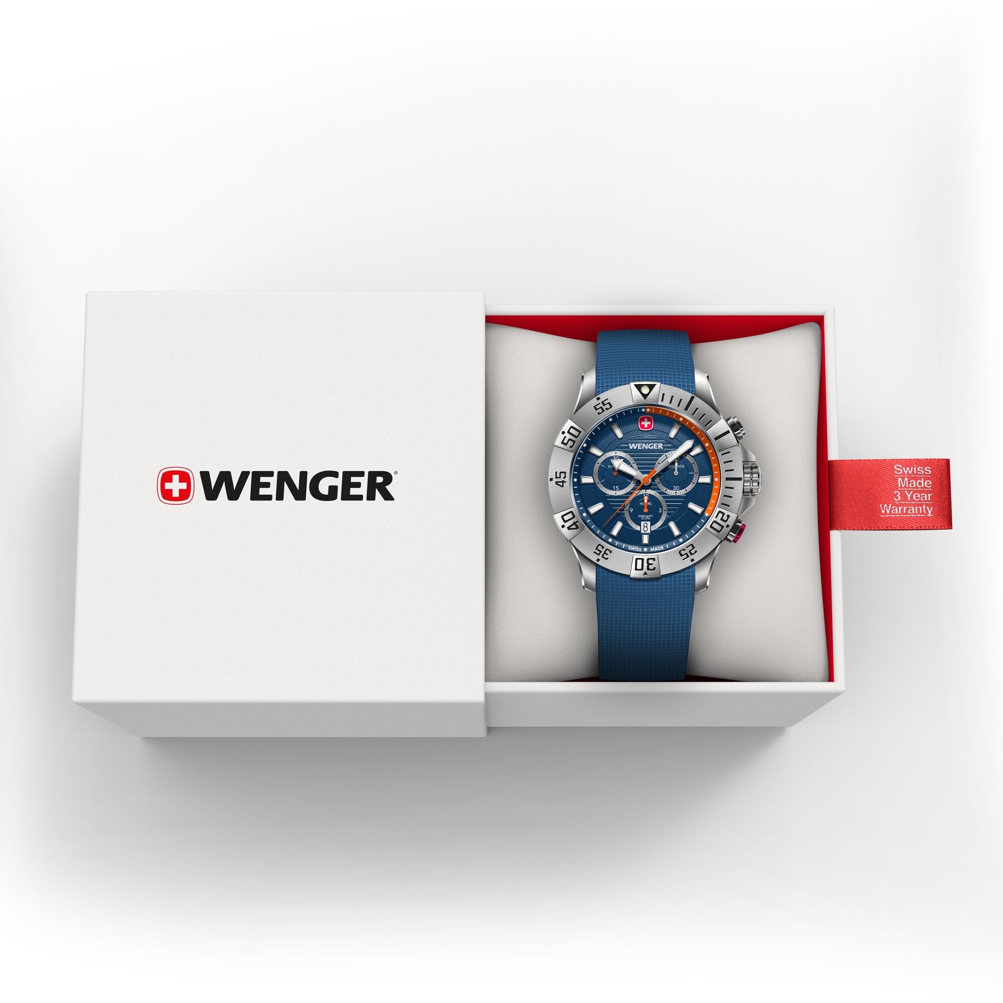 Wenger Seaforce Chrono 43 mm Blue Dial Men Watch 01.0643.124