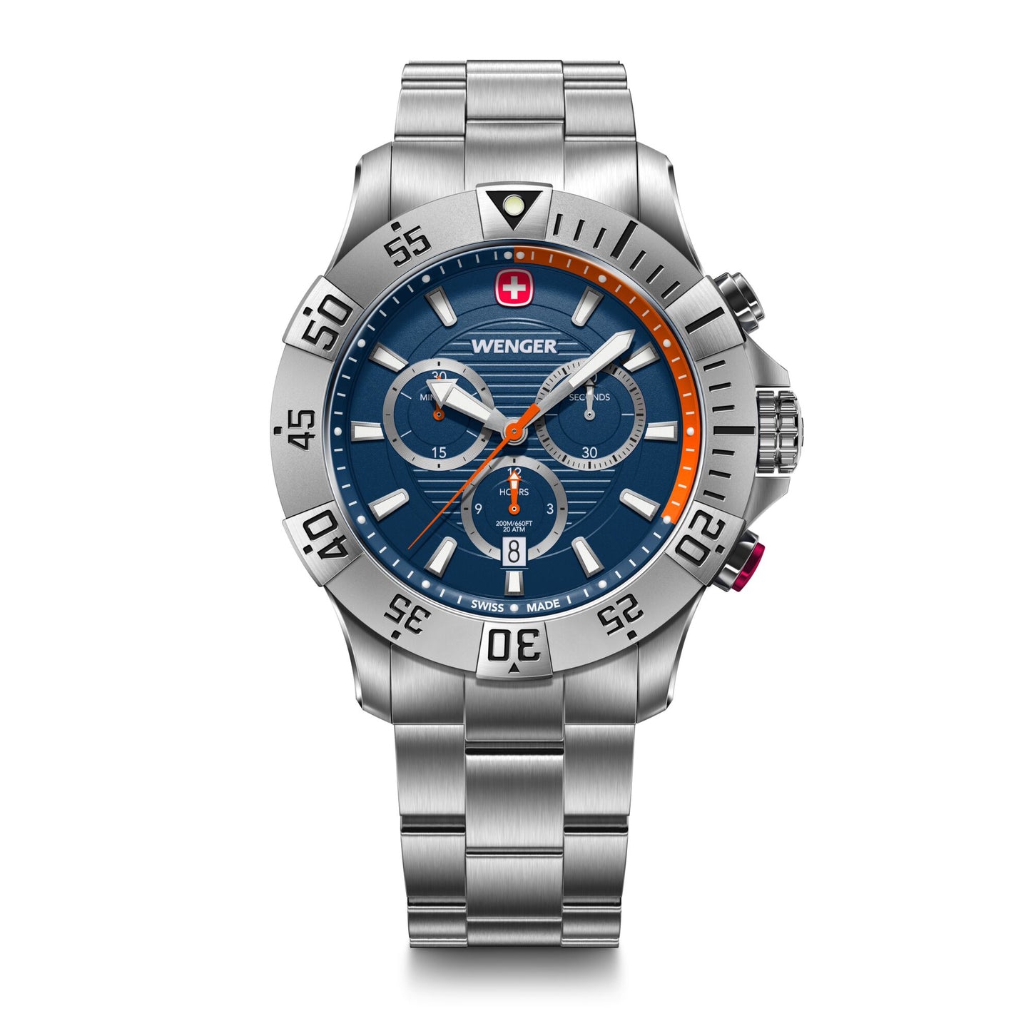 Wenger Seaforce Chrono 43 mm Blue Dial Men Watch 01.0643.125