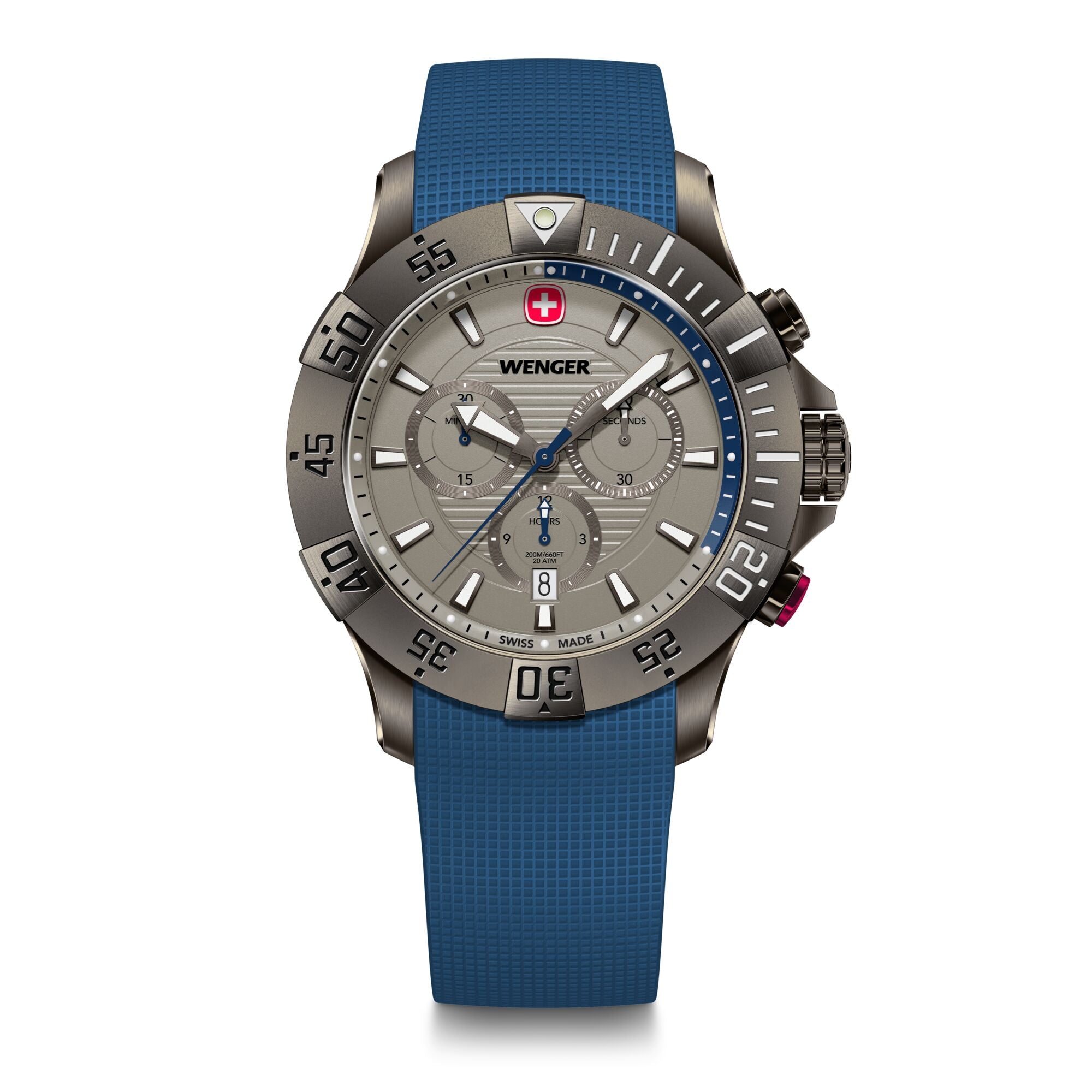 Wenger Seaforce Chrono 43 mm Grey Dial Men Watch 01.0643.126