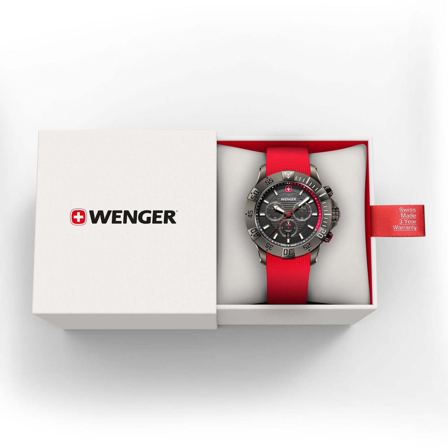 Wenger Seaforce Chrono 43 mm Black Dial Men Watch 01.0643.128