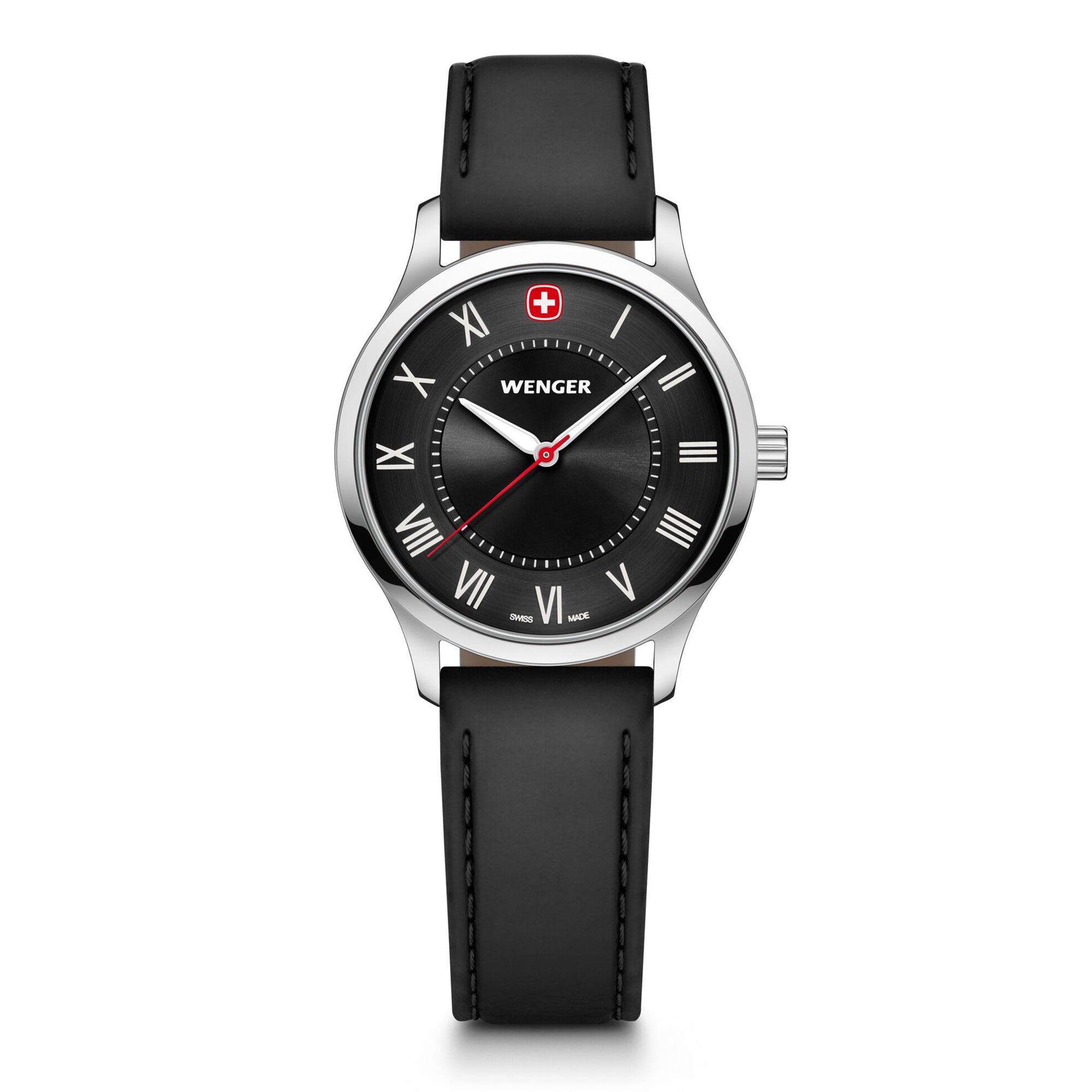 Wenger City Classic 34 mm Black Dial Unisex Watch 01.1421.123