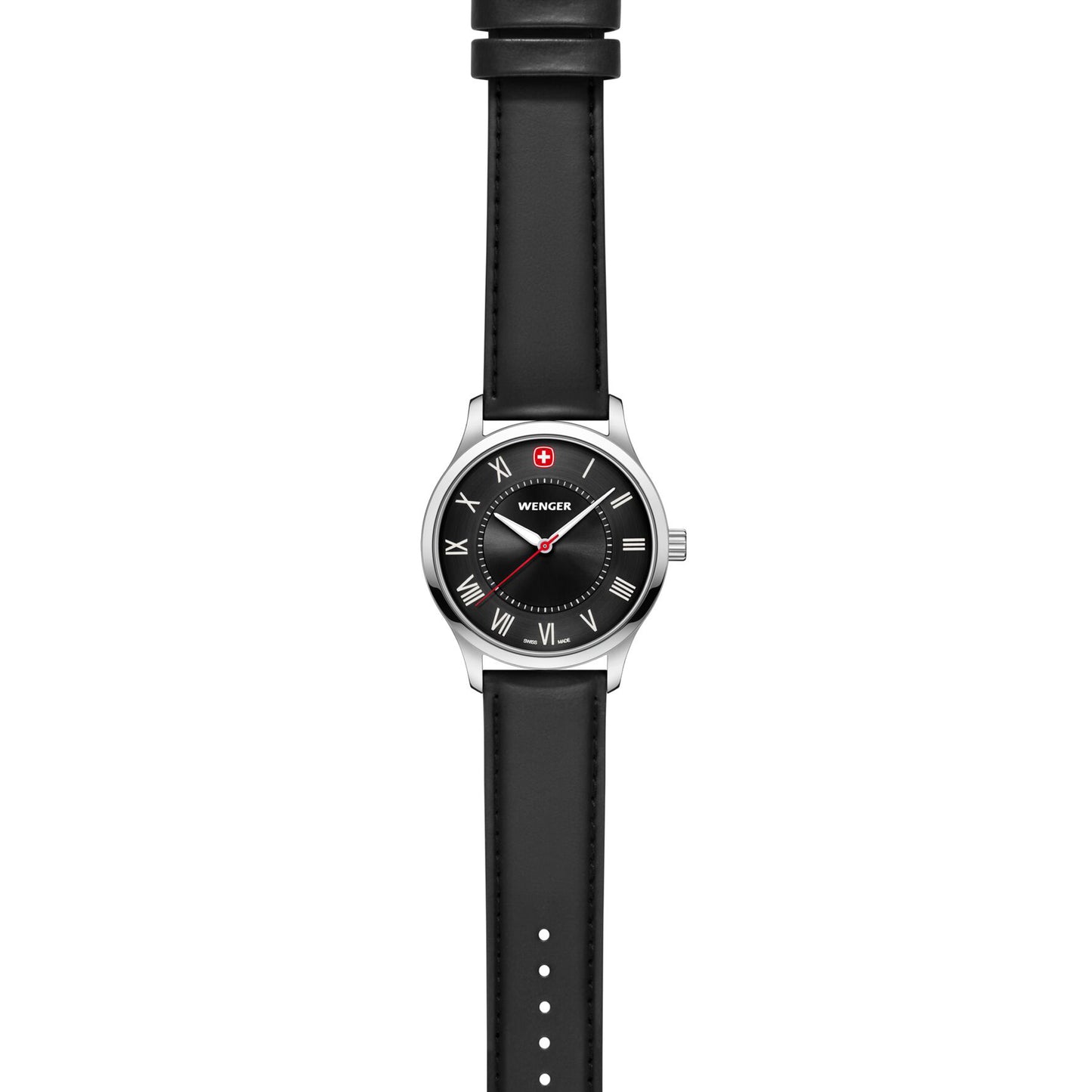 Wenger City Classic 34 mm Black Dial Unisex Watch 01.1421.123