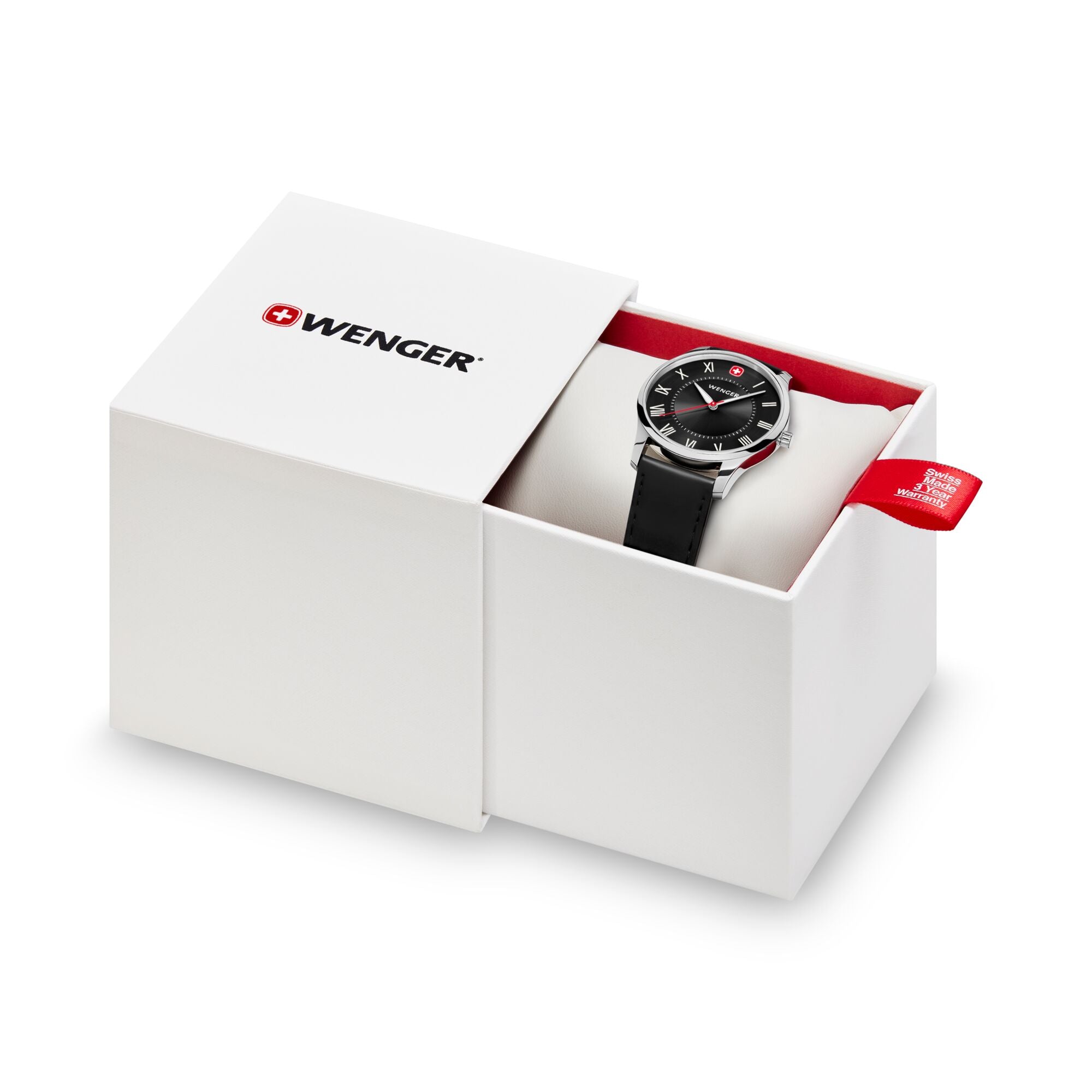 Wenger City Classic 34 mm Black Dial Unisex Watch 01.1421.123