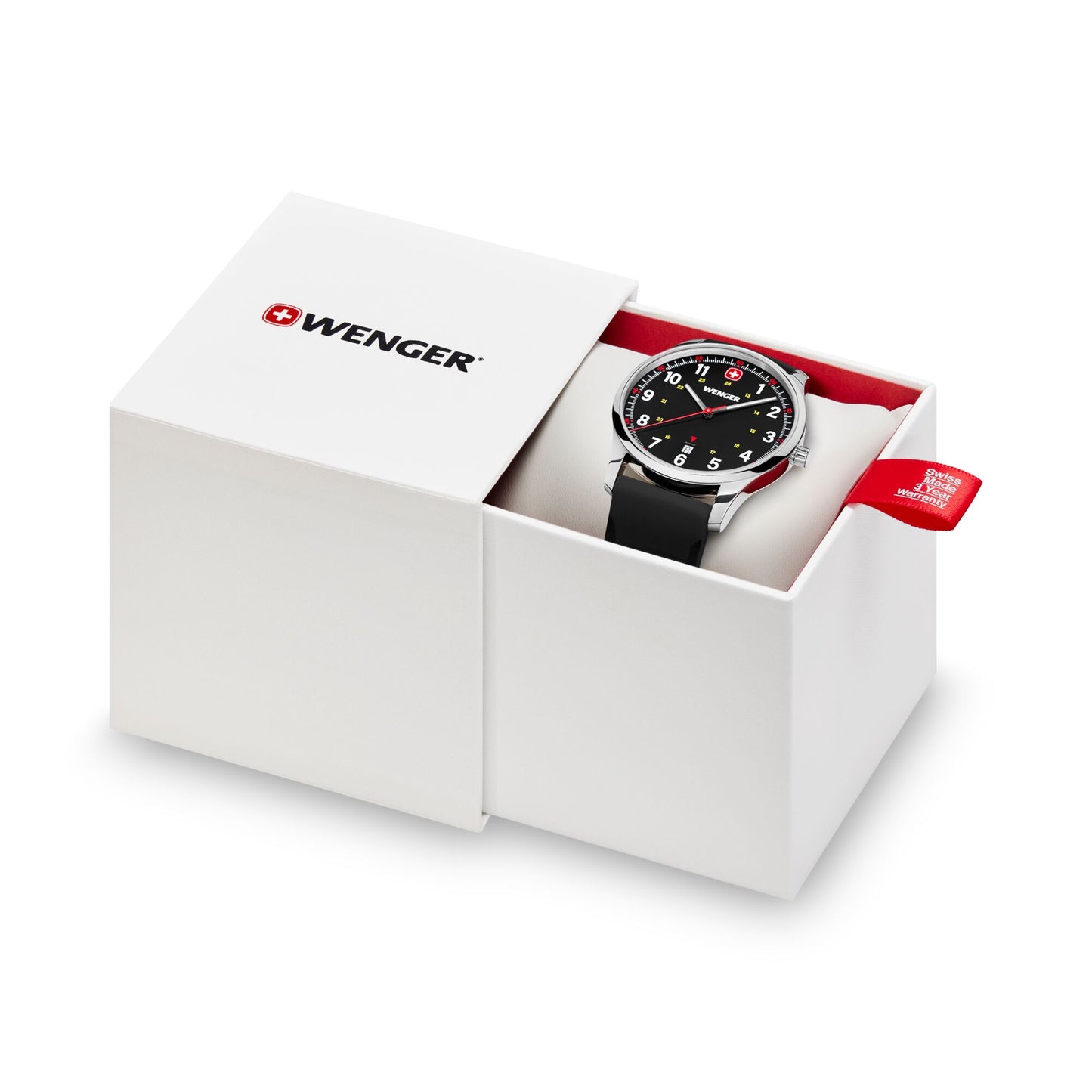 Wenger City Sport 42 mm Black Dial Men Analog Watch 01.1441.129