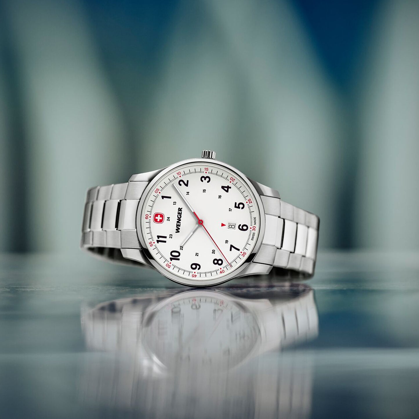 Wenger City Sport 42 mm White Dial Men Analog Watch 01.1441.133
