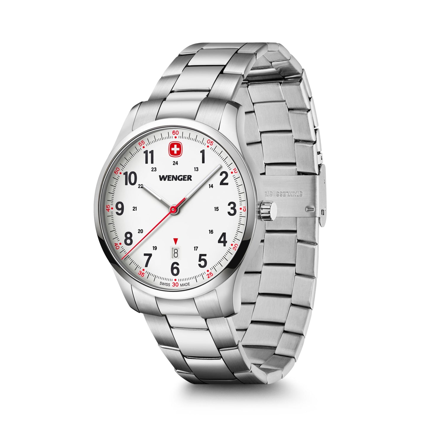 Wenger City Sport 42 mm White Dial Men Analog Watch 01.1441.133