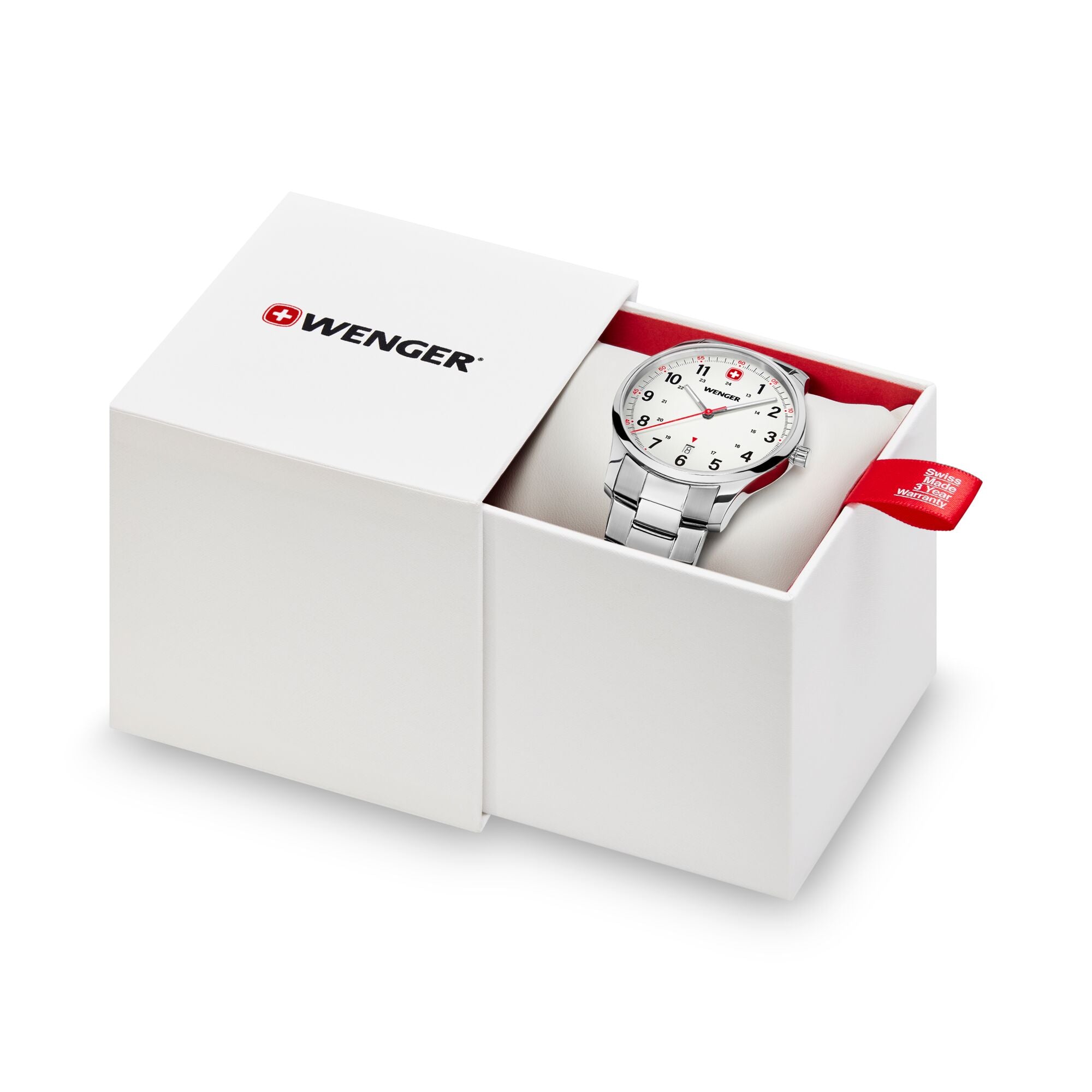 Wenger City Sport 42 mm White Dial Men Analog Watch 01.1441.133