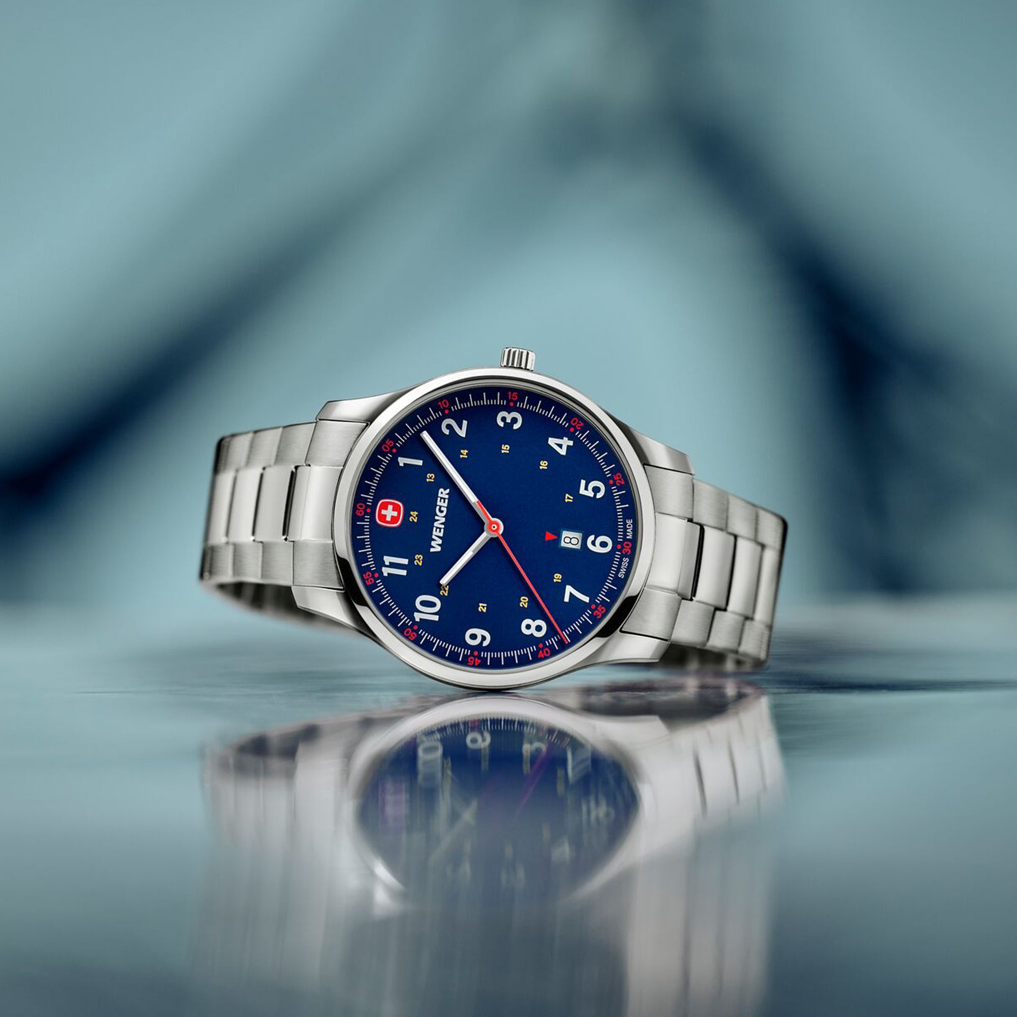 Wenger City Sport 42 mm Blue Dial Men Analog Watch 01.1441.134