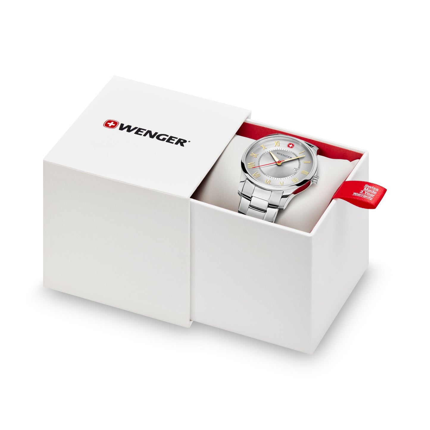 Wenger City Classic 42 mm Silver Dial Men Analog Watch 01.1441.136