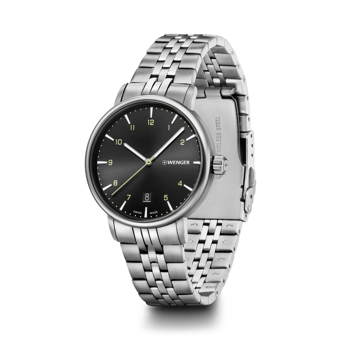 Wenger Urban Classic 40mm Black Dial Men Analog Watch 01.1731.120