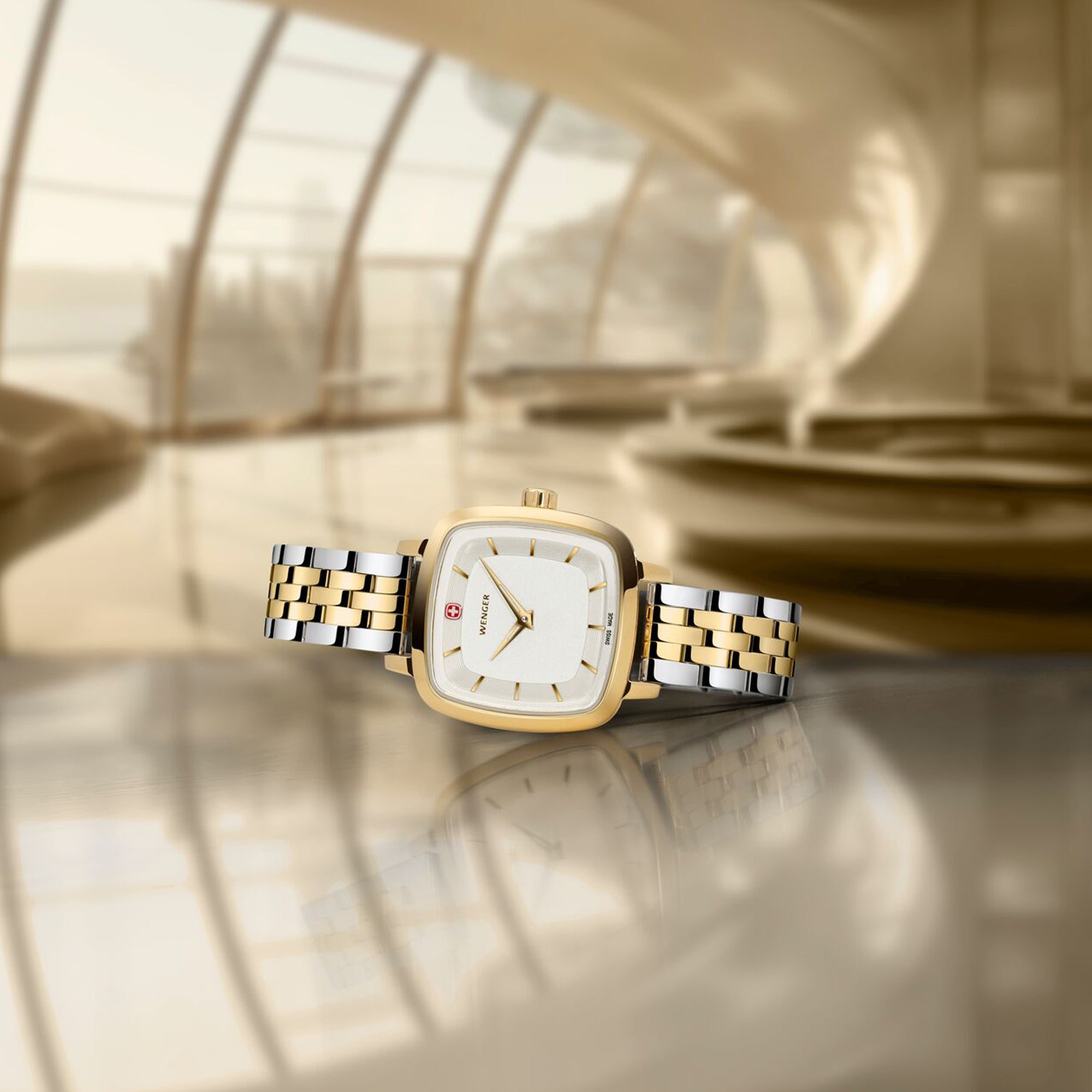 Wenger Vintage Classic 27 mm White Dial Women Watch 01.1911.105