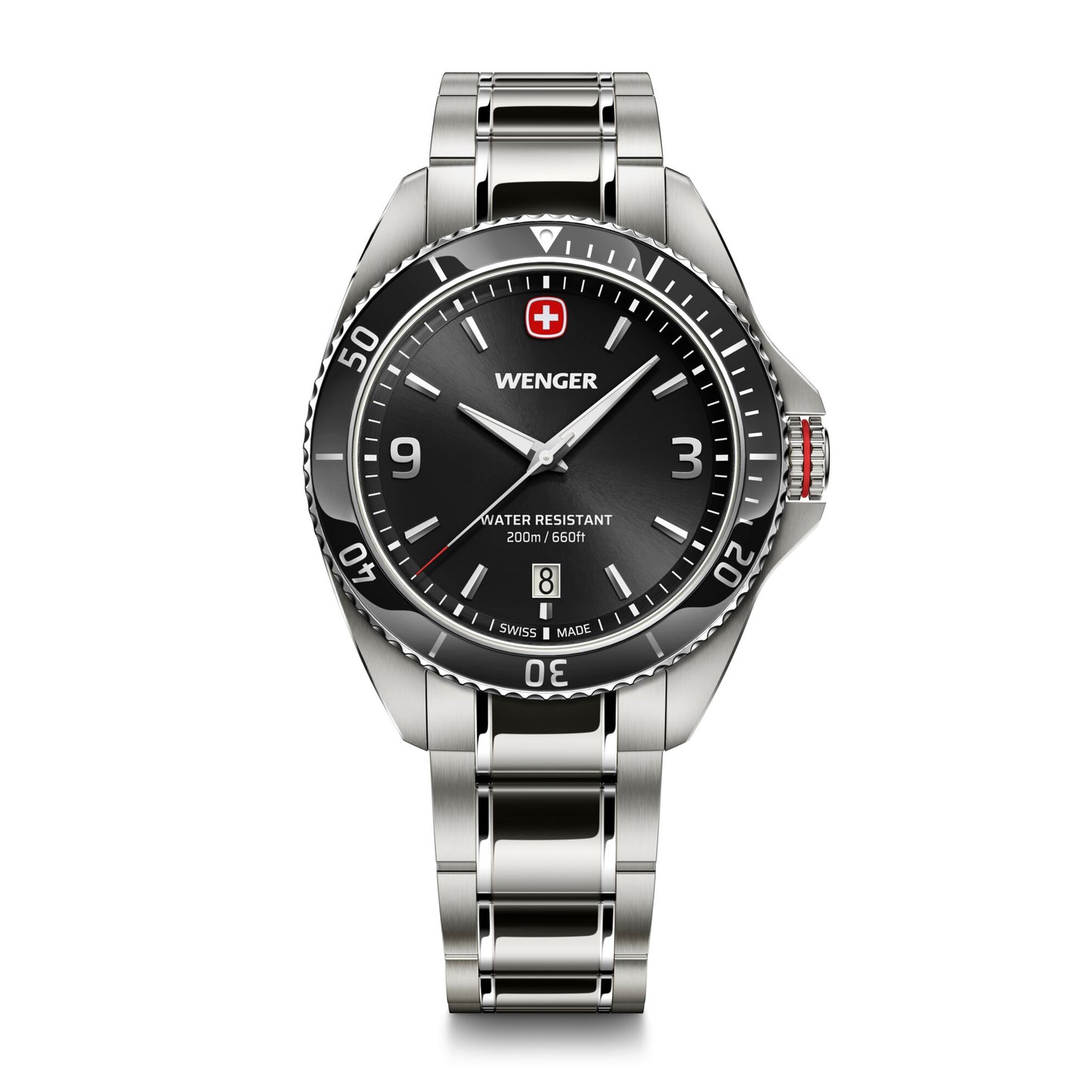 Wenger Executive 40 mm Black Dial Men Analog Watch 01.2031.101