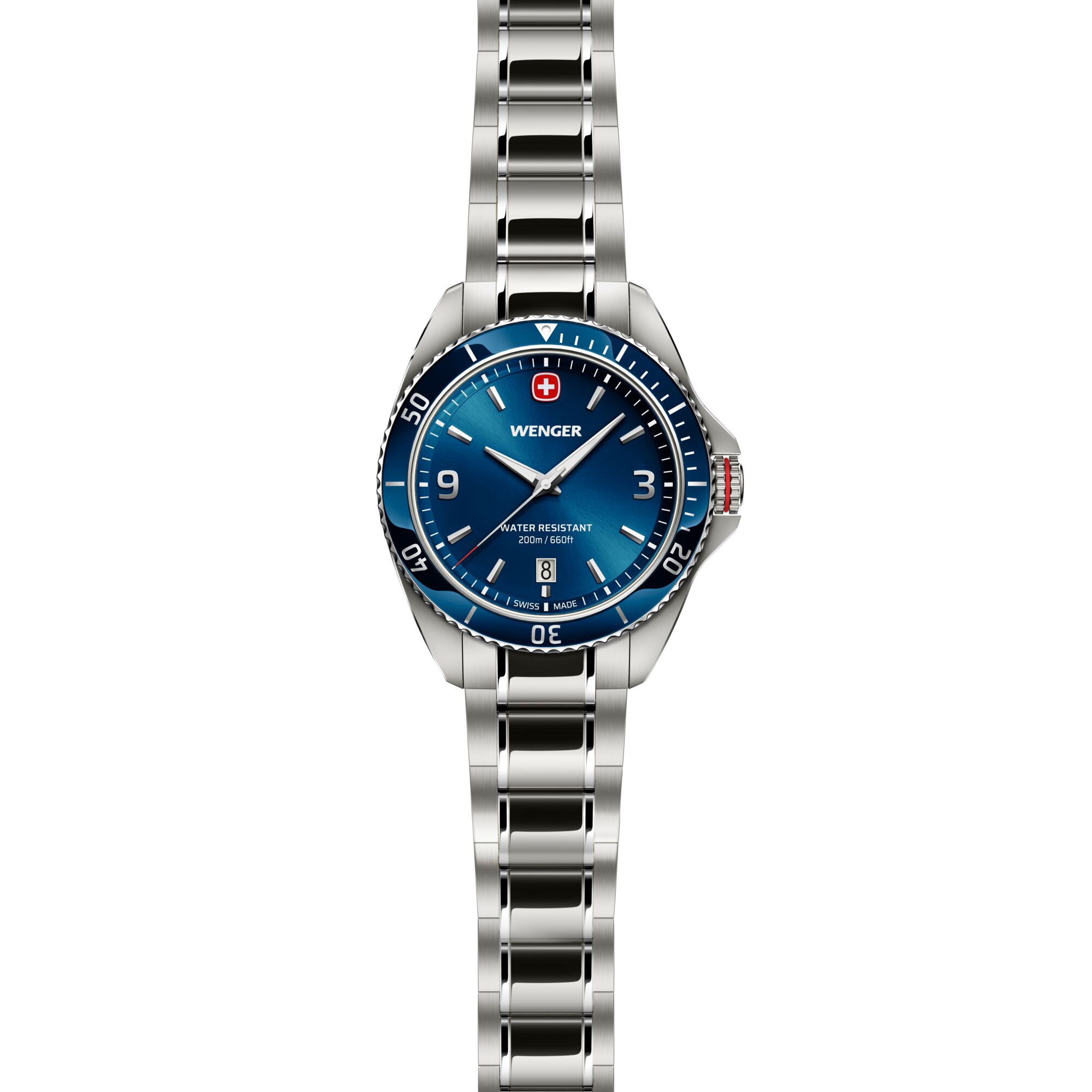 Wenger Executive 40 mm Blue Dial Men Analog Watch 01.2031.103