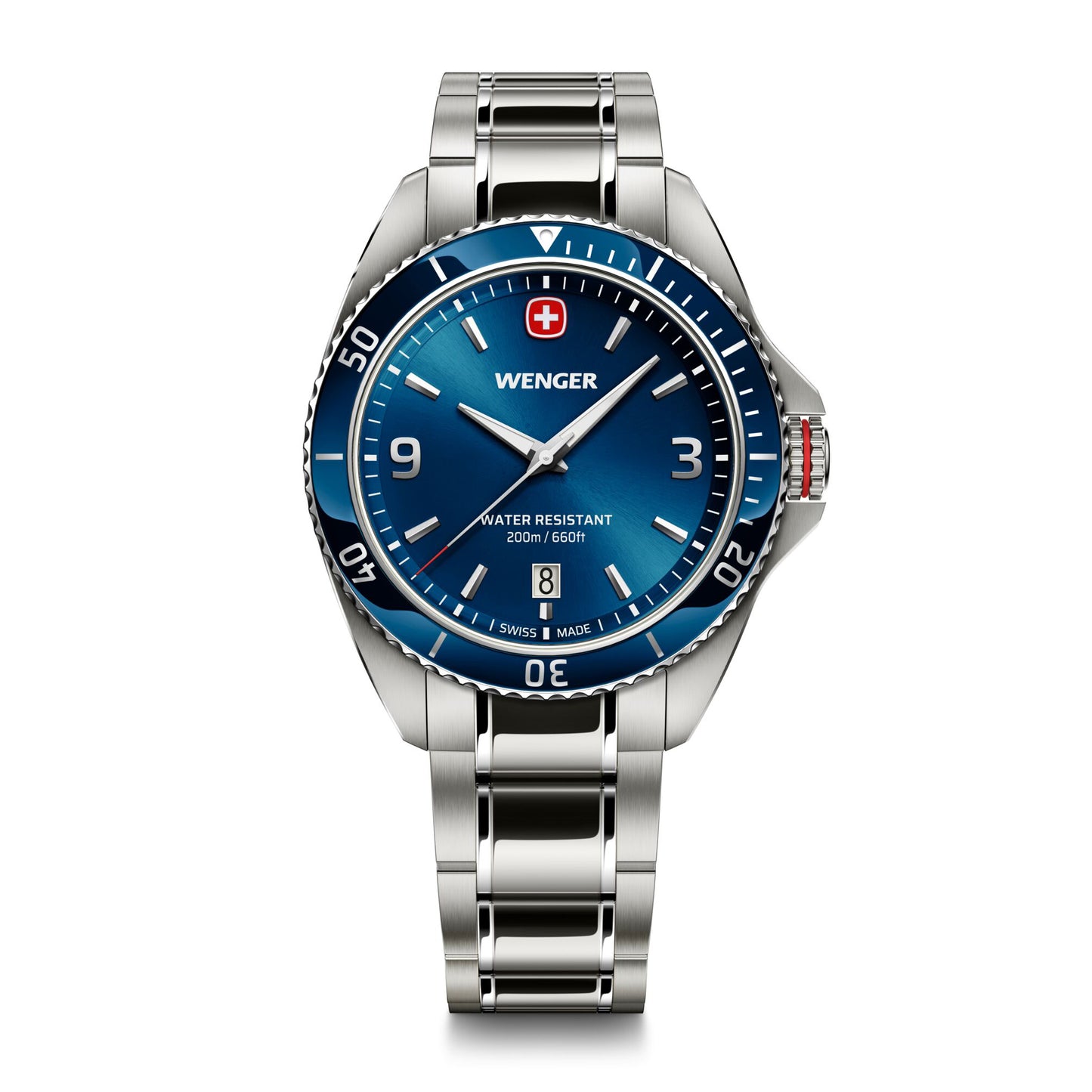 Wenger Executive 40 mm Blue Dial Men Analog Watch 01.2031.103