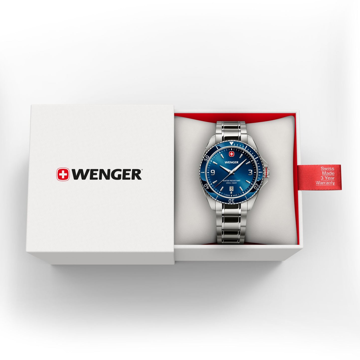 Wenger Executive 40 mm Blue Dial Men Analog Watch 01.2031.103