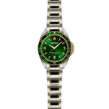 Wenger Executive 40 mm Green Dial Silver Men Analog Watch 01.2031.105