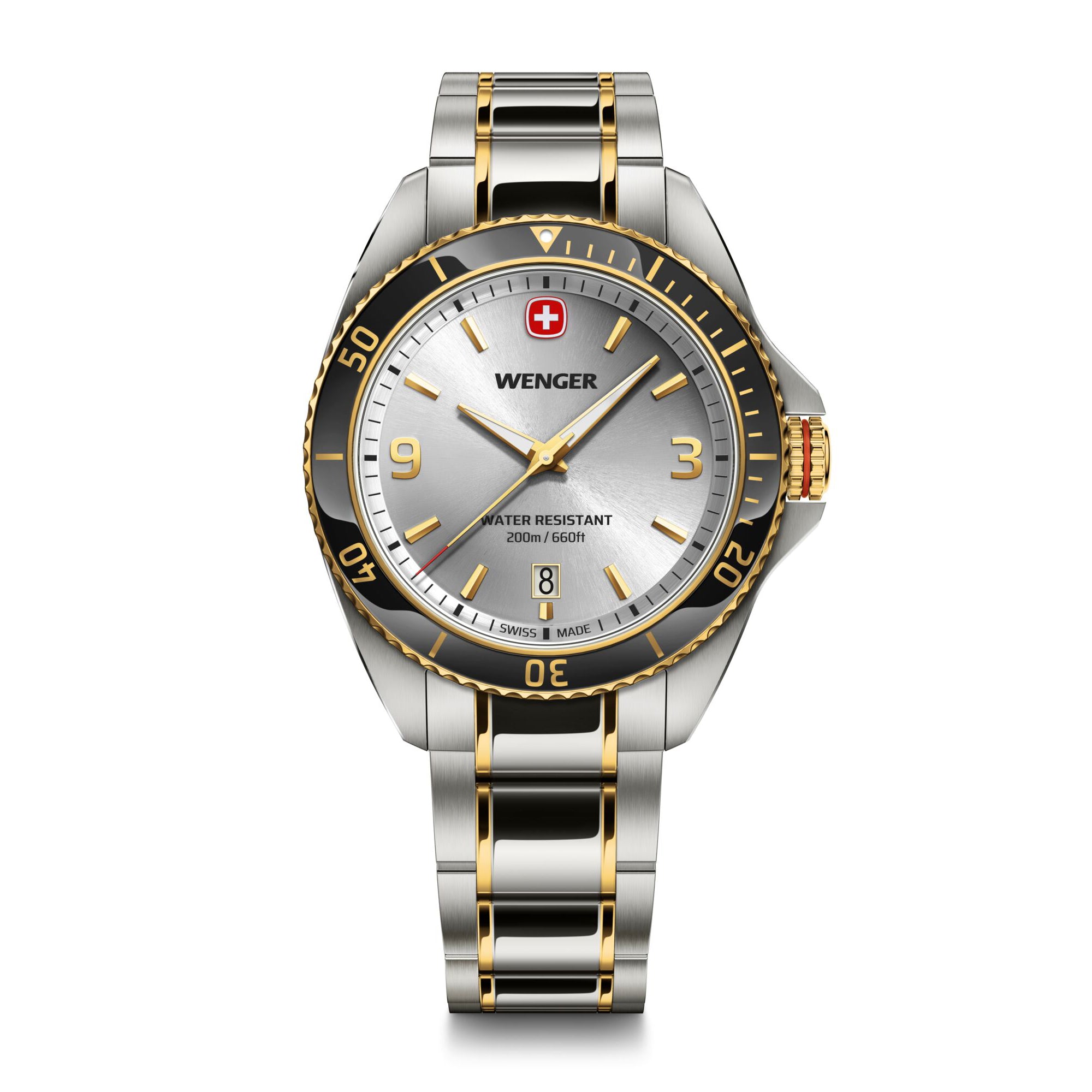 Wenger Executive 40 mm Silver Dial Men Analog Watch 01.2031.106