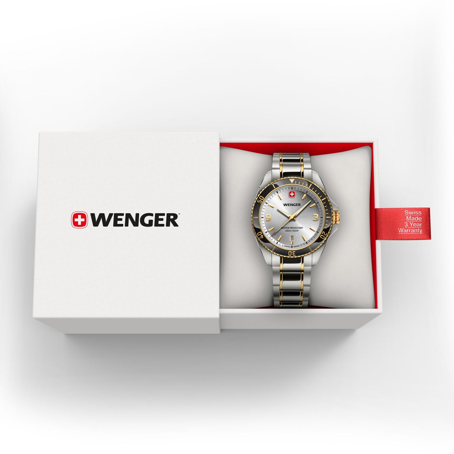 Wenger Executive 40 mm Silver Dial Men Analog Watch 01.2031.106