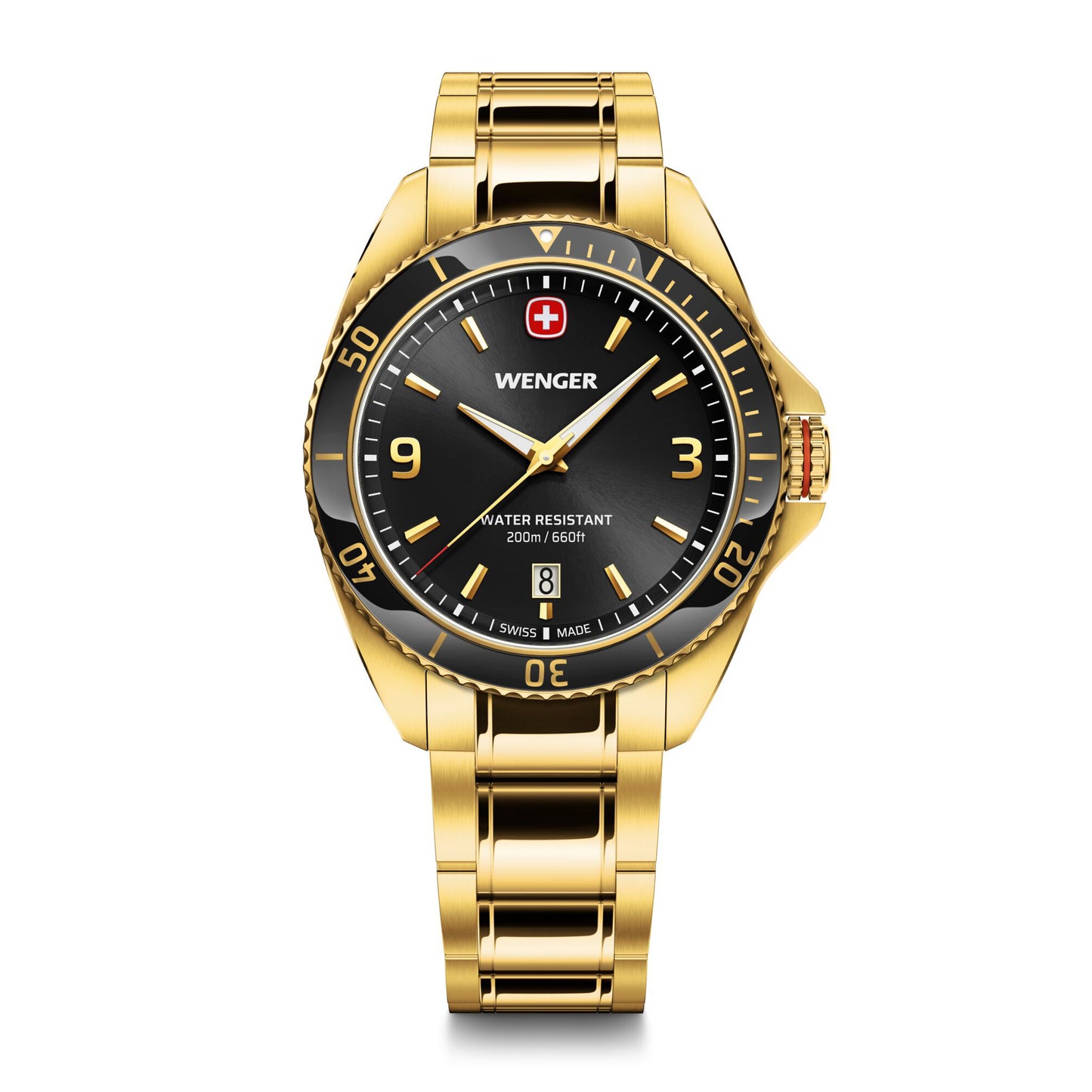 Wenger Executive 40 mm Black Dial Men Analog Watch 01.2031.107