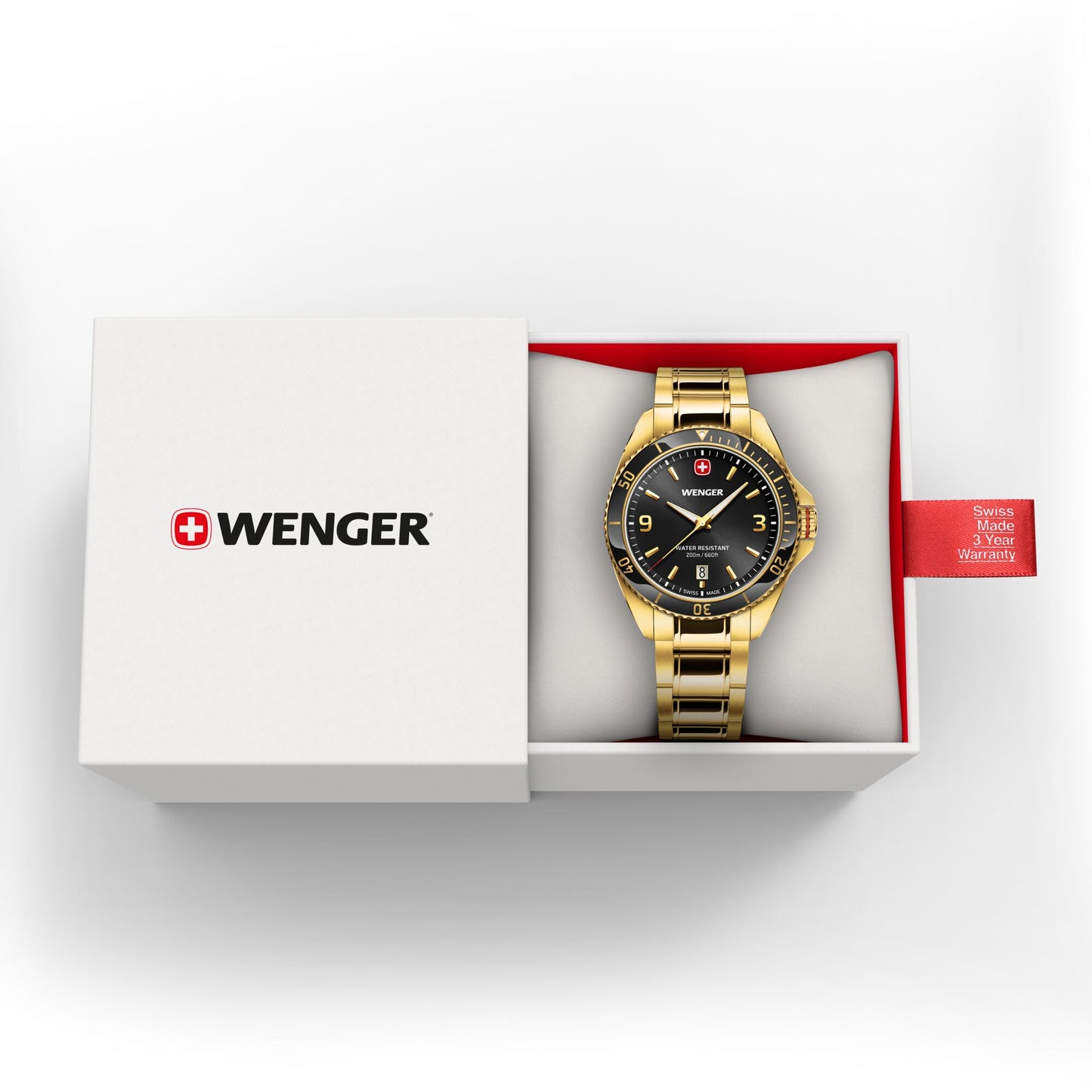 Wenger Executive 40 mm Black Dial Men Analog Watch 01.2031.107