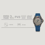 Wenger Seaforce 43 mm Grey Dial Men Analog Watch 01.0641.142