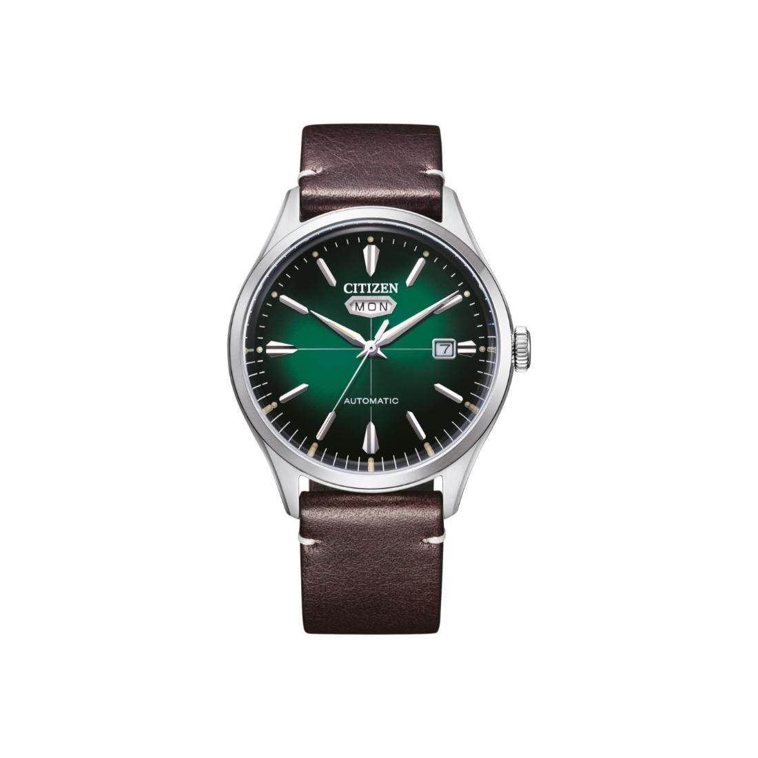 Citizen Mechanical 40.2 mm Green Dial Men Watch- NH8390-03X
