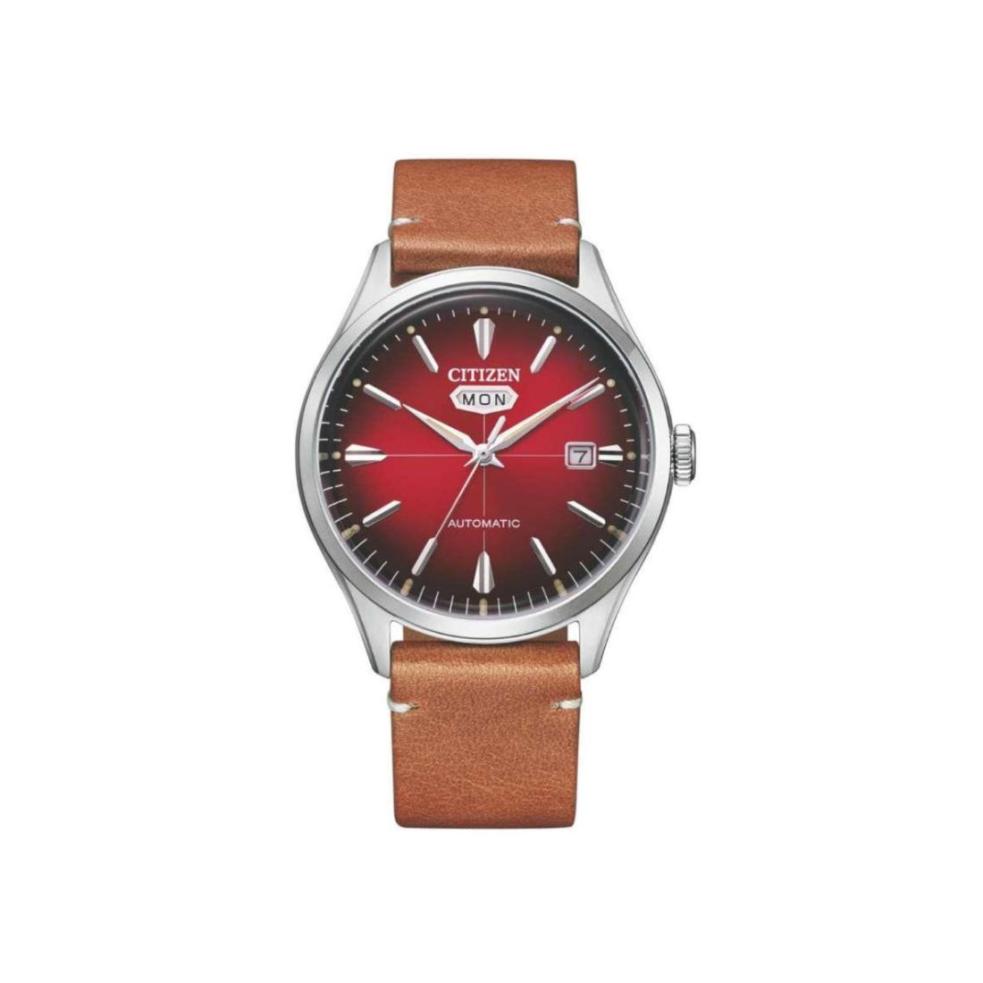 Citizen Mechanical 40.2 mm Red Dial Men Watch- NH8390-11X
