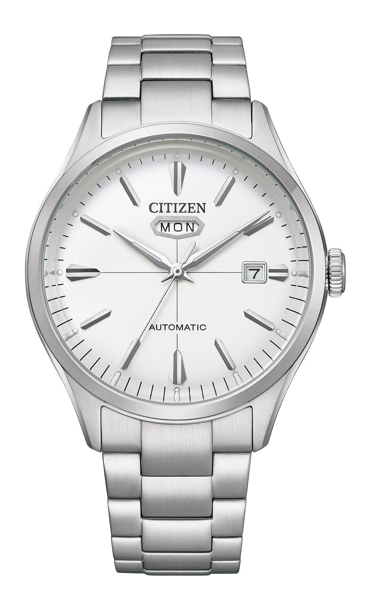 Citizen Mechanical 3 Hands 40.2 mm White Dial Men Watch- NH8391-51A