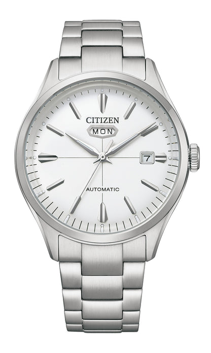 Citizen Mechanical 3 Hands 40.2 mm White Dial Men Watch- NH8391-51A