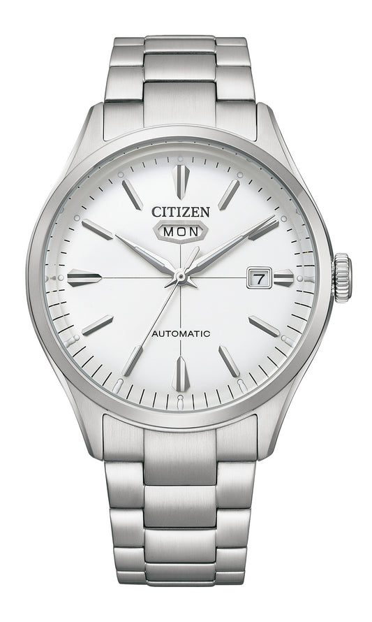 Citizen Mechanical 3 Hands 40.2 mm White Dial Men Watch- NH8391-51A