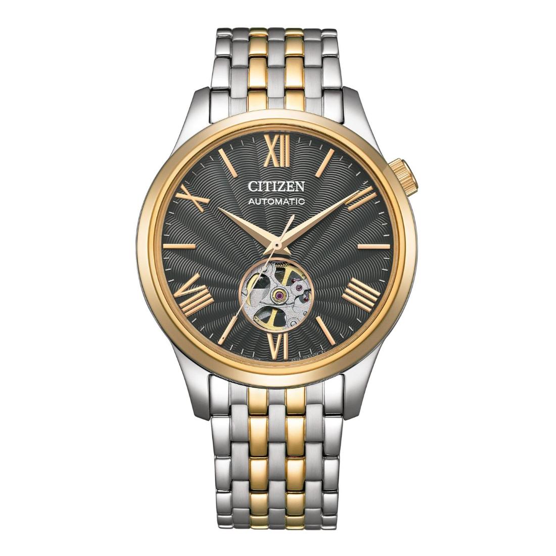 Citizen Mechanical Open Heart 40 mm Grey Dial Men Watch- NH9136-88H